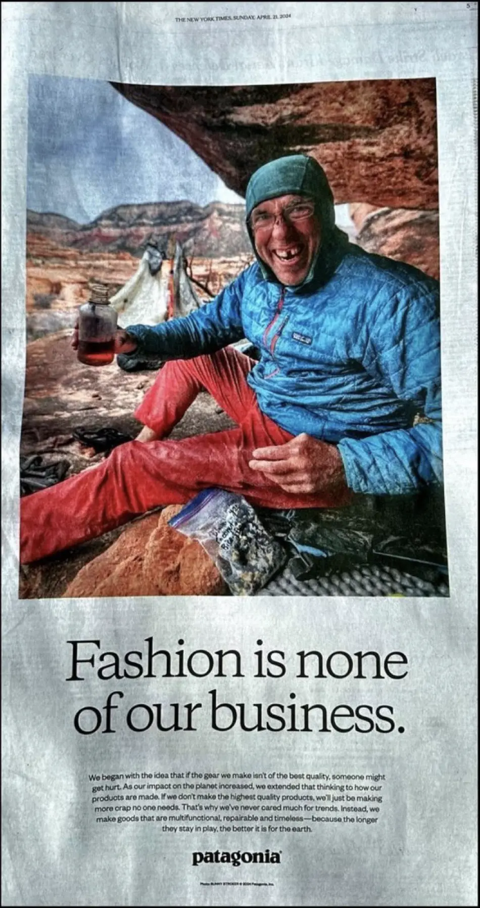 patagonia ad copy example